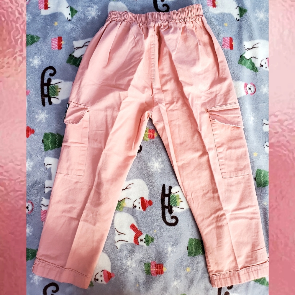 Peach Pink Capri's With Custom Patchwork - image 3